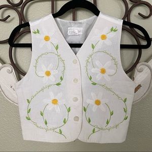 American Girl Gear Embroidered Floral Girl’s Vest